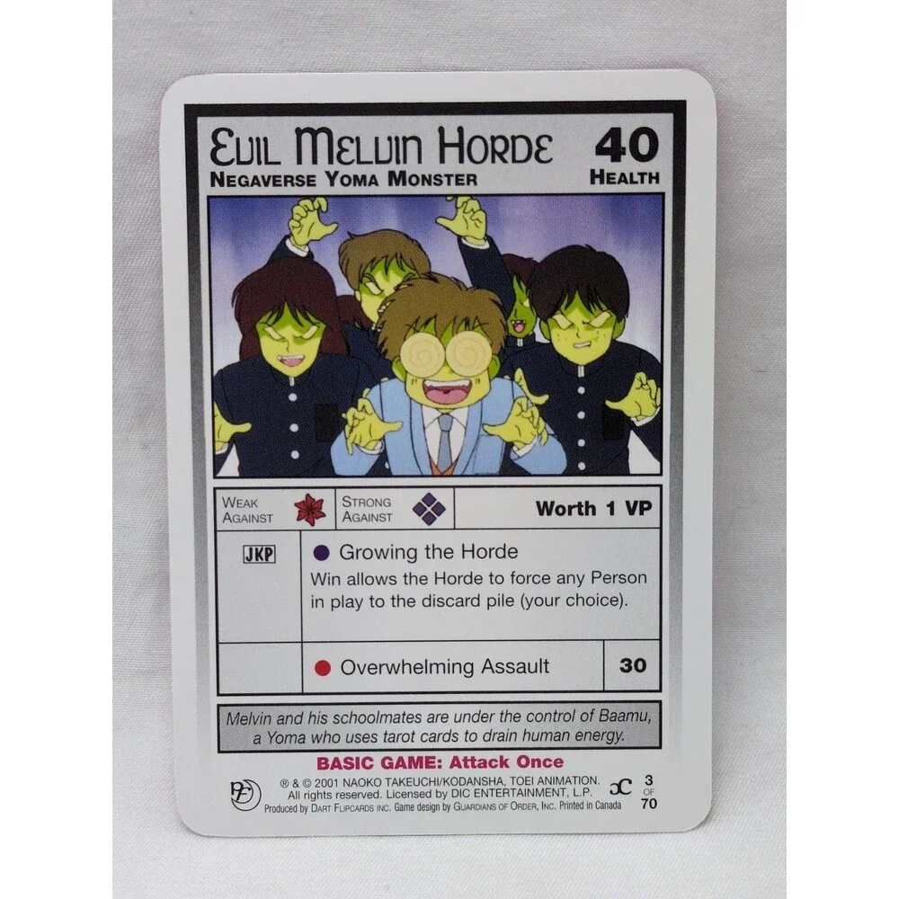 Evil Melvin Horde Sailor Moon CCG Past And Future Card #3